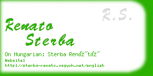 renato sterba business card